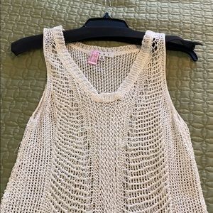 CAbi fishnet layering tank